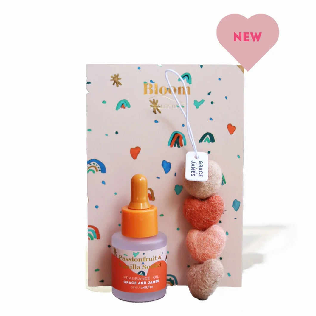 Passionfruit & Vanilla Sorbet Heart Felt Air Freshener