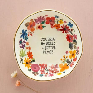 'You Make the World a Better Place' Perfect Little Trinket Bowl
