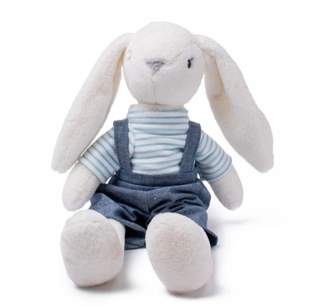 Archie The Rabbit with Overalls Petite Vous Plush