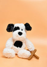 Load image into Gallery viewer, Harry the Black &amp; Cream Dog Petite Vous Plush