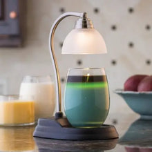 Load image into Gallery viewer, Pewter Aurora Candle Warmer Lamp