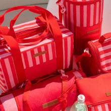 Load image into Gallery viewer, Red Stripe Picnic Cooler Bag Box