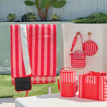 Load image into Gallery viewer, Red Stripe Picnic Mat