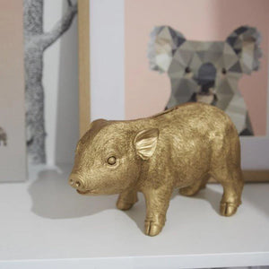 Gold Pig Money Box