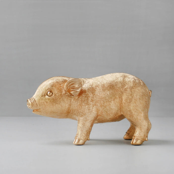 Gold Pig Money Box