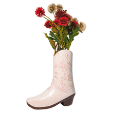 Load image into Gallery viewer, Pink Cowboy Boot Vase 19cm