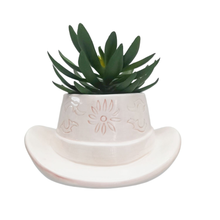 Load image into Gallery viewer, Pink Cowboy Hat Planter 20cm