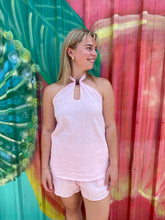 Load image into Gallery viewer, Pink Halter Neck Top &amp; Short Set - By Frankie