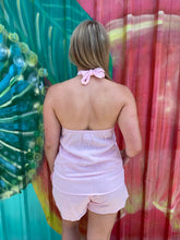 Load image into Gallery viewer, Pink Halter Neck Top &amp; Short Set - By Frankie