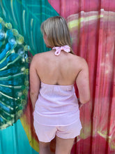 Load image into Gallery viewer, Pink Halter Neck Top &amp; Short Set - By Frankie