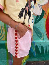 Load image into Gallery viewer, Pink Heart Racer Shorts - By Frankie