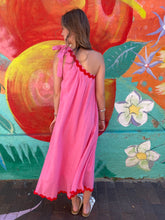 Load image into Gallery viewer, Pink Ric Rac One Shoulder Dress- By Frankie