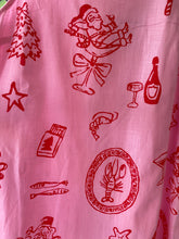 Load image into Gallery viewer, Pink Santa Print Shift Dress - By Frankie