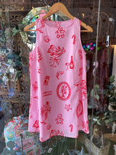 Load image into Gallery viewer, Pink Santa Print Shift Dress - By Frankie