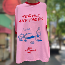 Load image into Gallery viewer, Pink Tequila &amp; Tacos T-Shirt - By Frankie