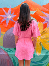 Load image into Gallery viewer, Pink Towelling Kimono Robe - By Frankie