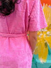 Load image into Gallery viewer, Pink Towelling Kimono Robe - By Frankie