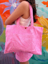 Load image into Gallery viewer, Pink Towelling Tote Bag - By Frankie