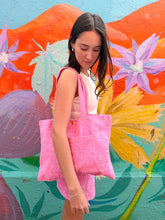 Load image into Gallery viewer, Pink Towelling Tote Bag - By Frankie
