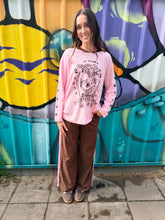 Load image into Gallery viewer, Pink &amp; Chocolate 'Lovers Club' Long Sleeve Tee - By Frankie