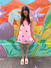Load image into Gallery viewer, Pink/Red Polka Dot Mini Dress - By Frankie