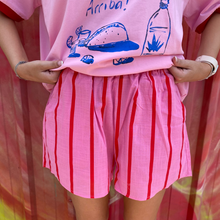 Load image into Gallery viewer, Pink/Red Stripe Shorts - By Frankie