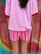 Load image into Gallery viewer, Pink/Red Stripe Shorts - By Frankie