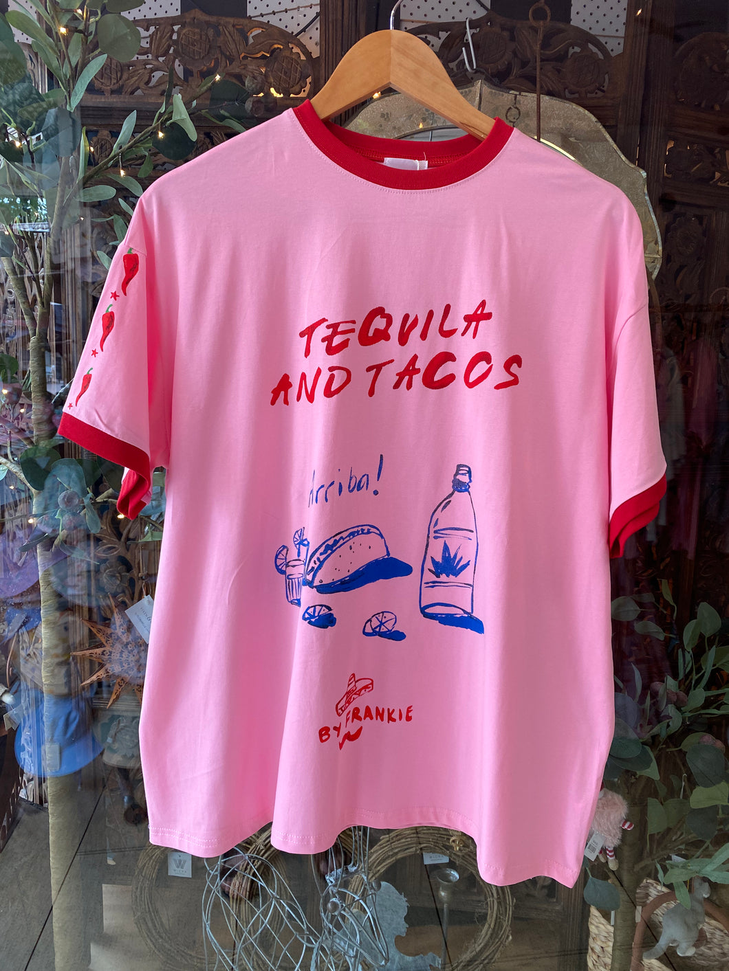 Pink Tequila & Tacos T-Shirt - By Frankie