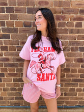 Load image into Gallery viewer, Pink &#39;Yeehaw Santa&#39; T-Shirt &amp; Short Set - By Frankie