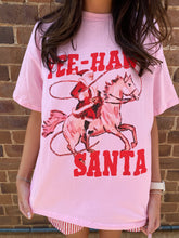 Load image into Gallery viewer, Pink &#39;Yeehaw Santa&#39; T-Shirt &amp; Short Set - By Frankie
