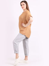 Load image into Gallery viewer, &#39;Pippa&#39; Camel Linen Blend Top