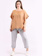 Load image into Gallery viewer, &#39;Pippa&#39; Camel Linen Blend Top