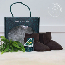 Load image into Gallery viewer, Chocolate Platinum Sheepskin Baby Bootie - EMU Australia