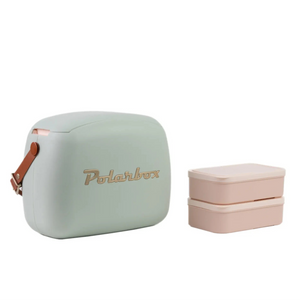 6L Green Tea Polarbox Gold Cooler + Container Set