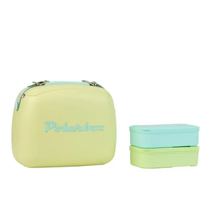 6L Lime/Cyan Polarbox Pop Cooler + Container Set