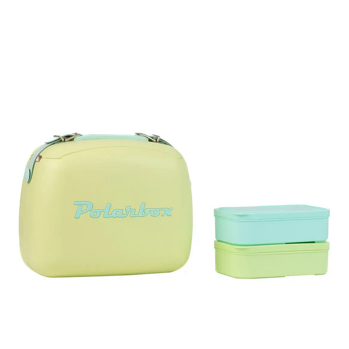 6L Lime/Cyan Polarbox Pop Cooler + Container Set