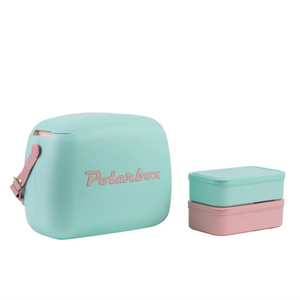 6L Cyan/Pink Polarbox Pop Cooler + Container Set