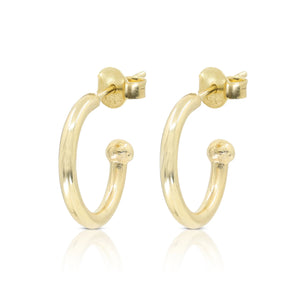 Small Polished Gold Hoops