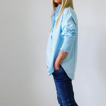 Load image into Gallery viewer, Pale Blue Poppy Shirt - Who's Charlie