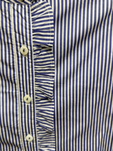 Load image into Gallery viewer, Dark Blue &amp; White Stripe Poppy Shirt - Who's Charlie
