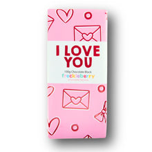 Load image into Gallery viewer, 'I Love You' Premium Belgian Milk Chocolate Block