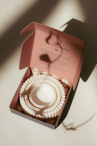 White Scalloped Trinket Bowl Set