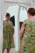 Load image into Gallery viewer, Olive Green Protea Print Nightie