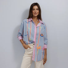 Load image into Gallery viewer, 'Believe' Embroidered Cotton Shirt