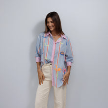 Load image into Gallery viewer, 'Believe' Embroidered Cotton Shirt