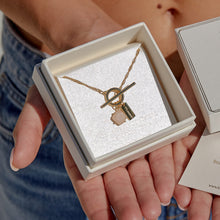 Load image into Gallery viewer, Rose Quartz Pure Necklace in Gold