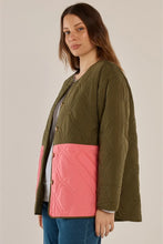 Load image into Gallery viewer, Khaki &amp; Pink Quincy Jacket