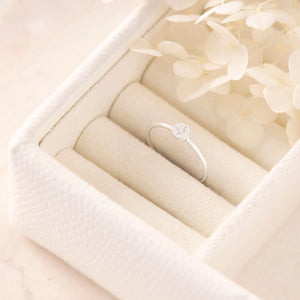 Dainty Enchanted Light Silver Ring