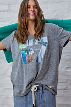 Load image into Gallery viewer, Charcoal Retro Palm V Neck Tee - Hammill &amp; Co