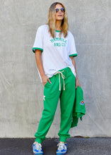 Load image into Gallery viewer, White/Green Ringer Tee - Hammill &amp; Co